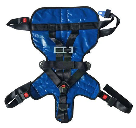 Pediatric Gurney Restraint W/ Seat Belt Restraints - Blue