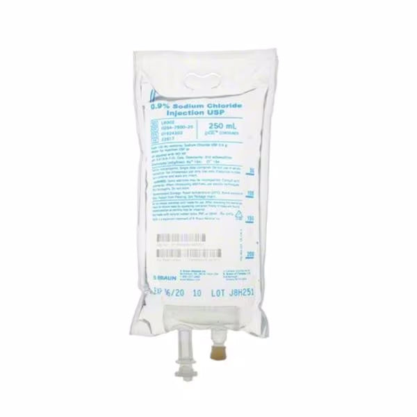 IV Bag - Injection Solution Sodium Chloride 0.9% - 250mL - Case of 24