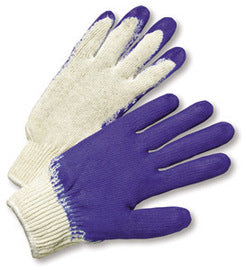 RADNOR™ Large 7 Gauge Rubber Palm And Finger Coated Work Gloves With Cotton And Polyester Liner And Knit Wrist By RADNOR™