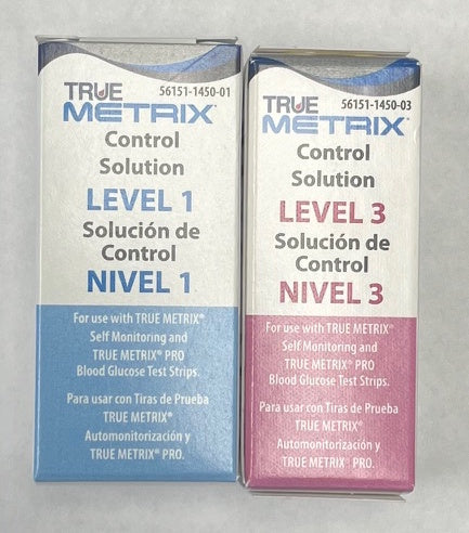 Control Solution for True Metrix Glucometer - Combo (High and Low Solution)