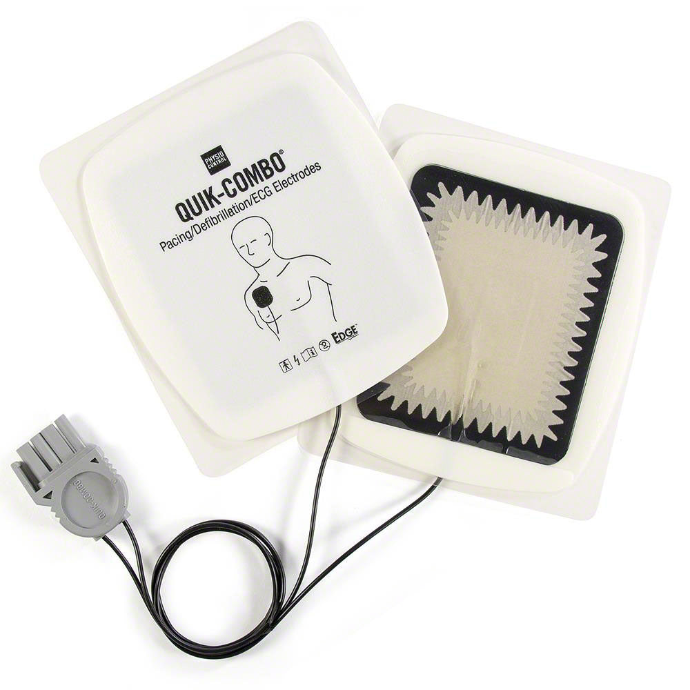 Physio-Control Electrode Pads with QUIK-COMBO (Leads-In)