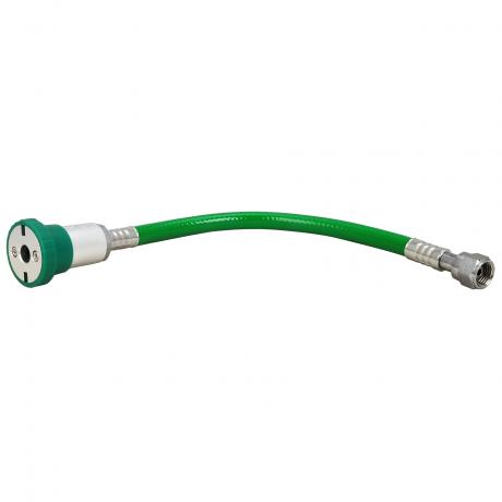 8" Oxygen Hose With Oxygen Female Ohio/Ohmeda Coupler