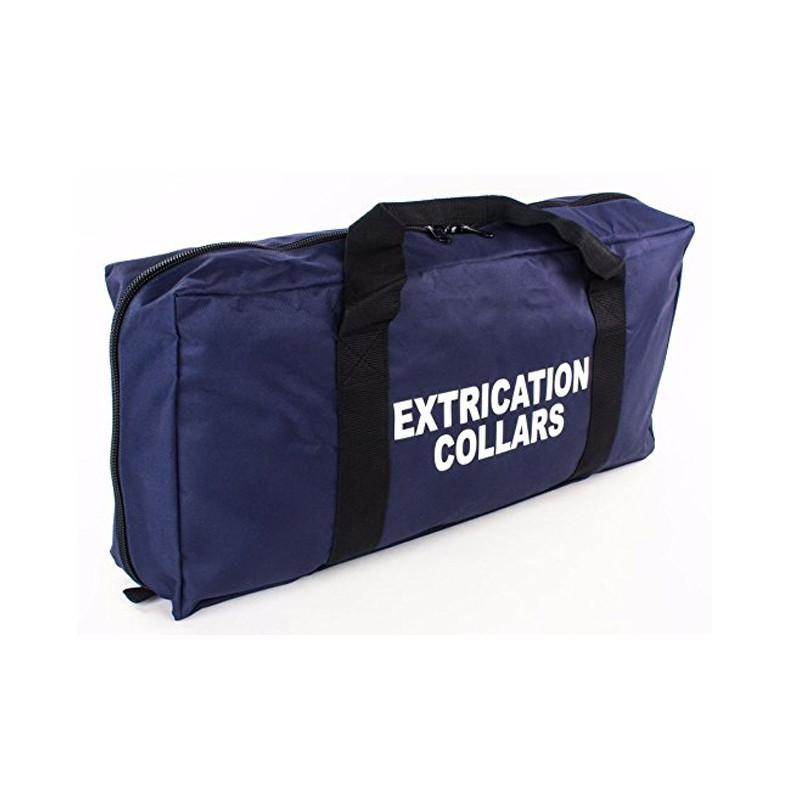 EMS Medical Cervical Extrication Collar Bag with Zippered Pockets - Navy Blue