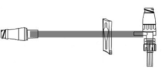 Microclave Clear Needle-Free Connector - T-Connector - Rotating Male Luer Lock