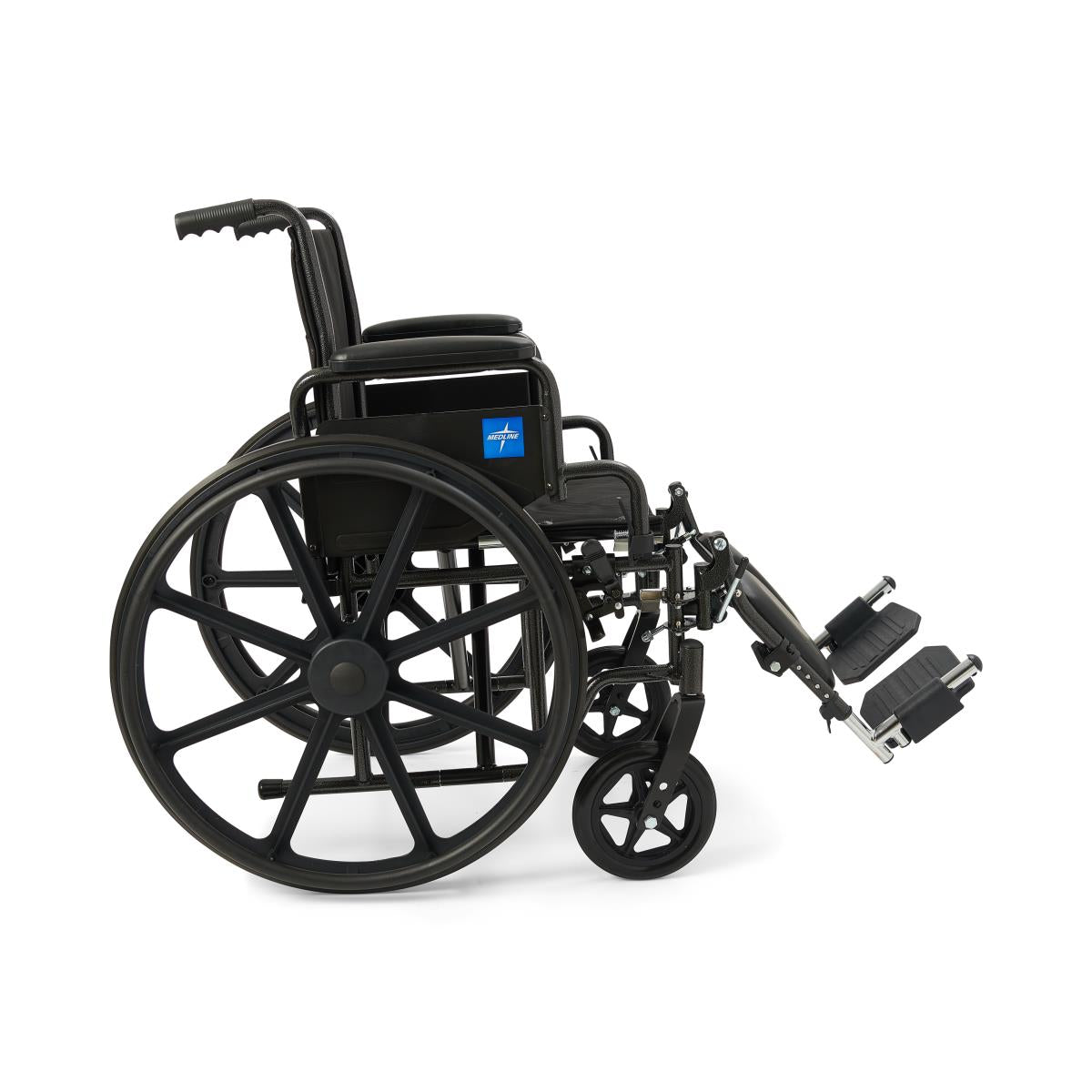Guardian K1 Wheelchair - Vinyl Upholstery - Full Length Arms - Swing Away Leg Rests - 20" Wide