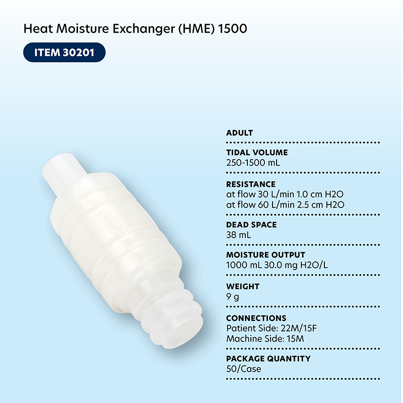 Heat Moisture Exchanger (HME) - No Port