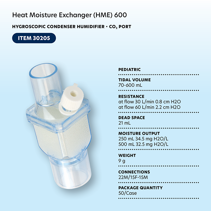 Pediatric HME Exchange - W/Port - 600 - HCH - Case of 50