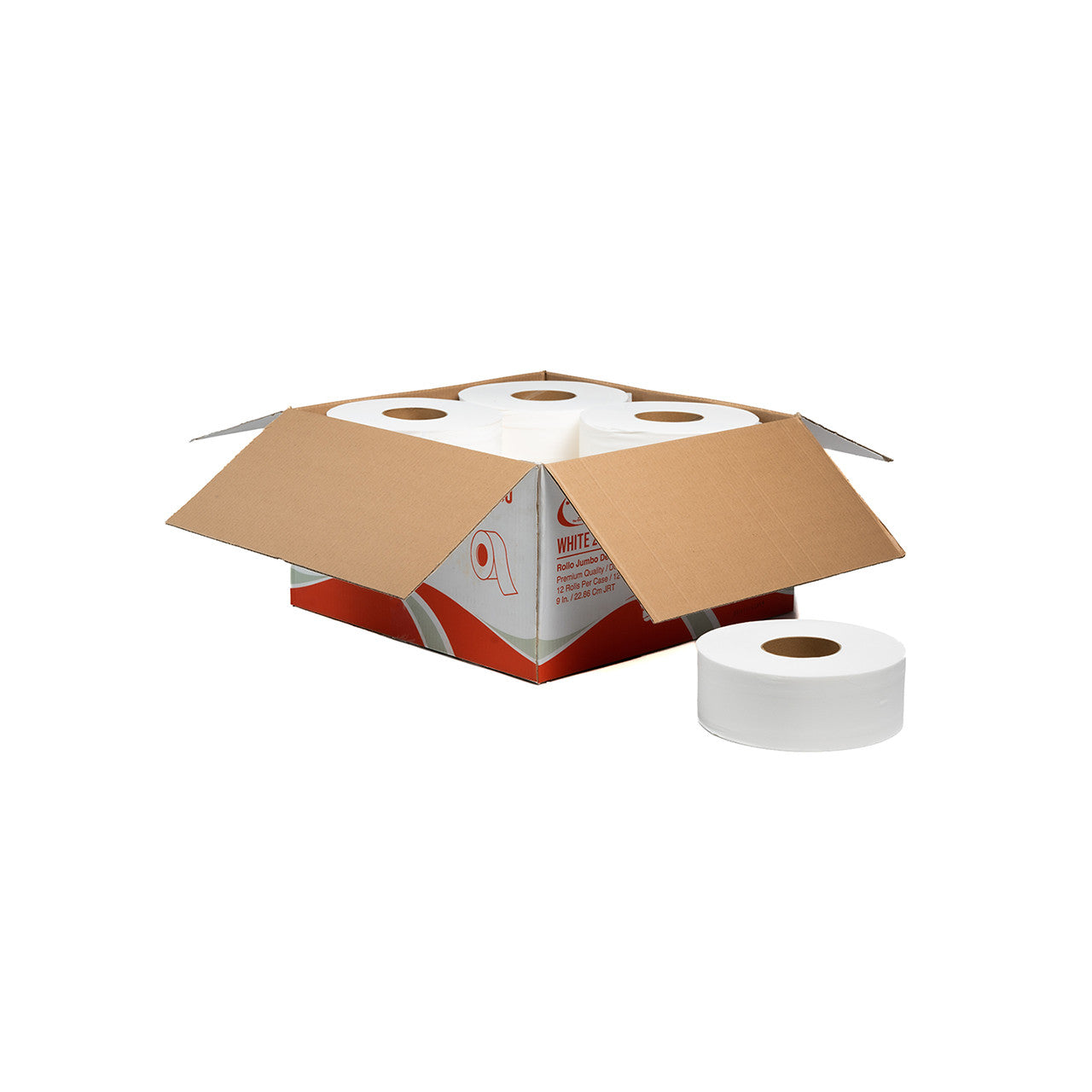 9" Premium Jumbo Bath Tissue - 2Ply - 12 Rolls Per Case
