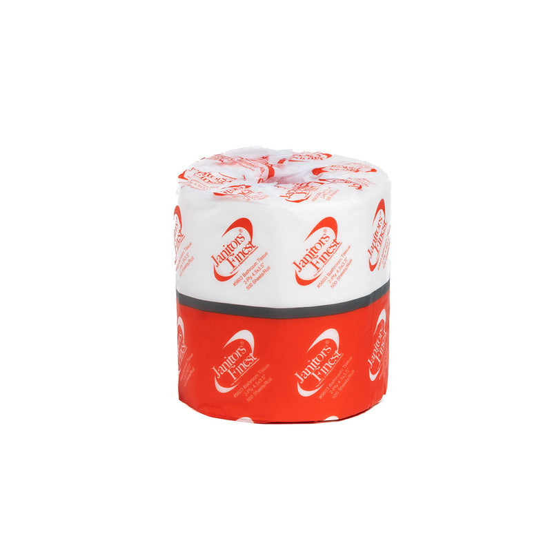2Ply Toilet Tissue (4.25" x 3.5") - 500 Sheets Per Roll - 96 Rolls Per Case