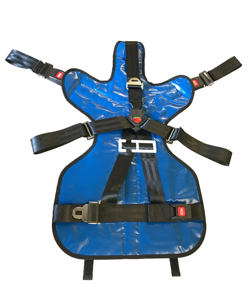 Pediatric Gurney Restraint W/ Seat Belt Restraints Blue