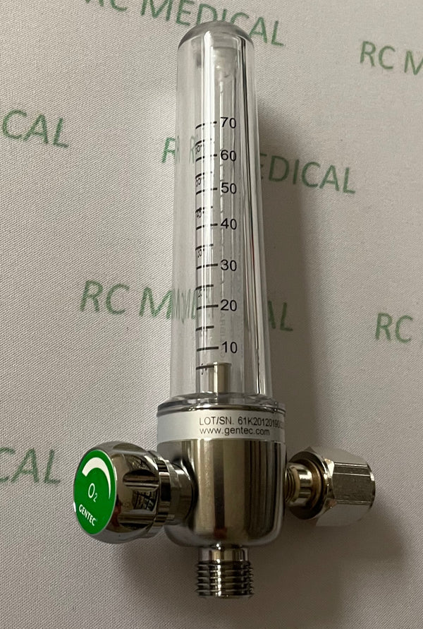 0-70 LPM Flowmeter W/Ohmeda Adapter - Oxygen