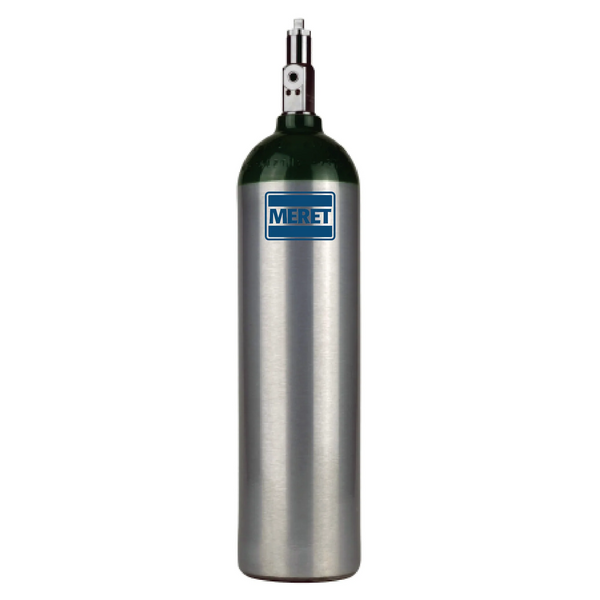 Jumbo D oxygen cylinder w/post valve