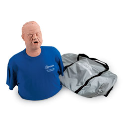 Obese Choking Mankin With Carry Bag