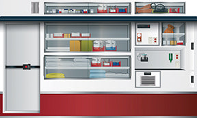 SimSpaces Graphic Panels Ambulance Type 2 Complete Interior Four Sides