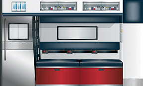 SimSpaces Graphic Panels Ambulance Type 2 Complete Interior Four Sides