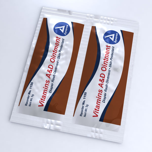 Vitamins A&D Ointment - Individual 5 gram packet - 144/Box