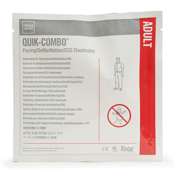 Physio-Control Electrode Pads with QUIK-COMBO (Leads-In)
