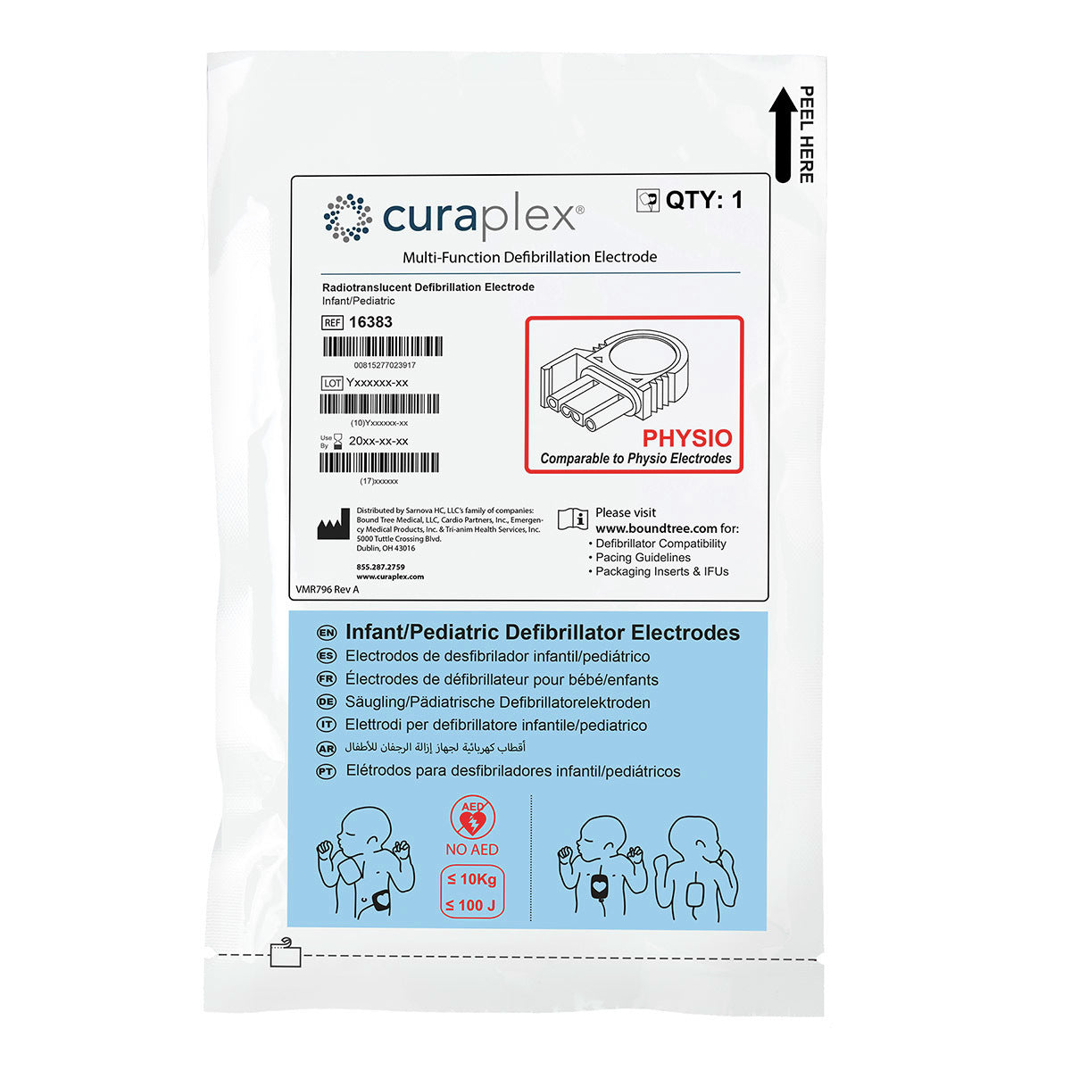 Physio-Control Multi-Function Defibrillator Pad - Leads In