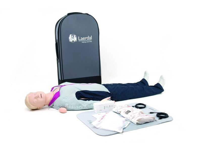 Resusci Anne QCPR - Full Body Manikin with Rechargeable battery in Trolley Case