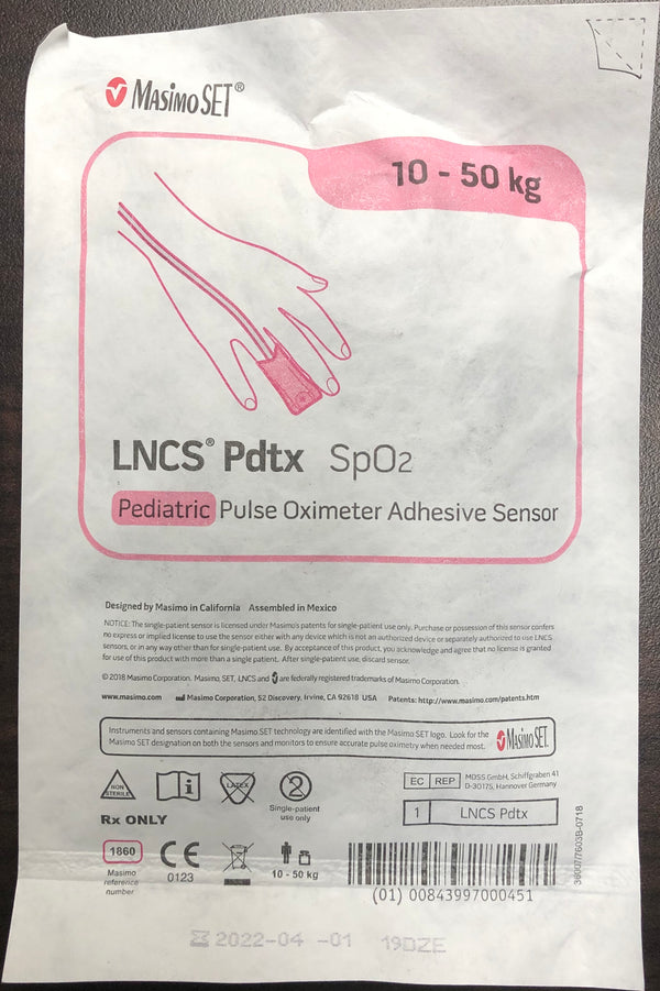 LNCS SpO2 Sensors by Masimo - Pediatric