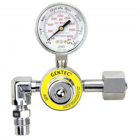 CGA 346 - Medical Air - Pressure Reducer Regulator - 50PSI - 1 DISS Take Off