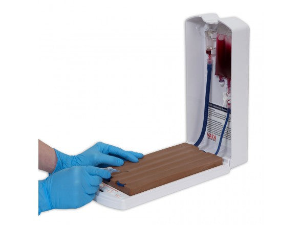 Advanced Four-Vein Venipuncture Training Aid - Dermalike II Latex Free - Darkly Pigmented