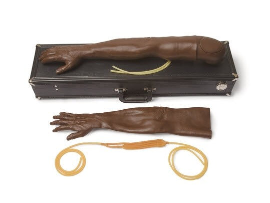 Male Multi-Venous IV Training Arm Kit - Brown