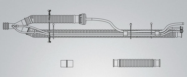 Patient Circuit - Without Peep, For LTV 1100, 1150 And 1200 - Disposable - 10/CS