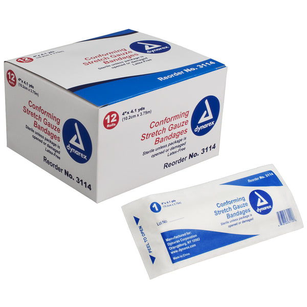 Stretch Gauze Bandage Roll - Sterile