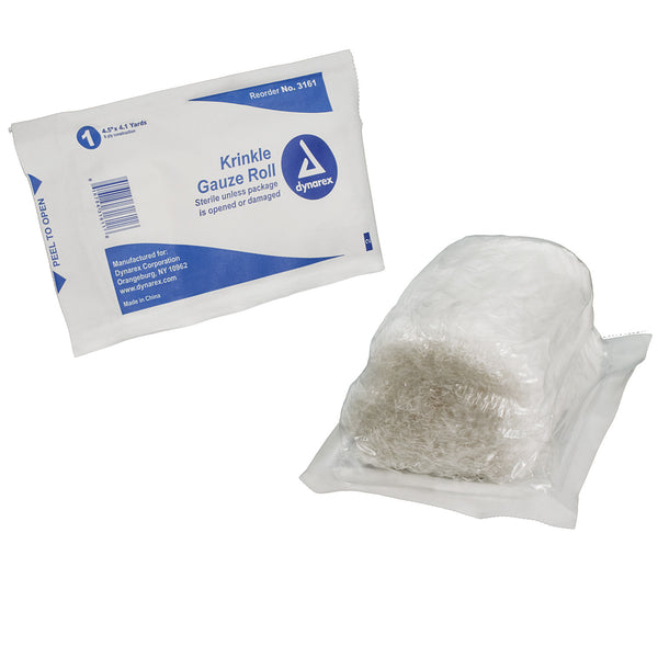 Krinkle Gauze Roll - 4.5" X 4.1 Yards - 6 Ply Construction - Sterile - Each