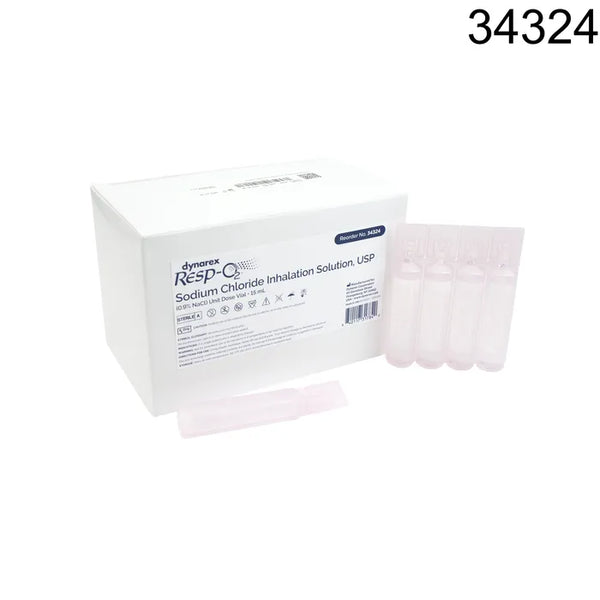 Respiratory Therapy Solution - Normal Saline Unit Dose Vial / Ampule -15mL - Box of 48