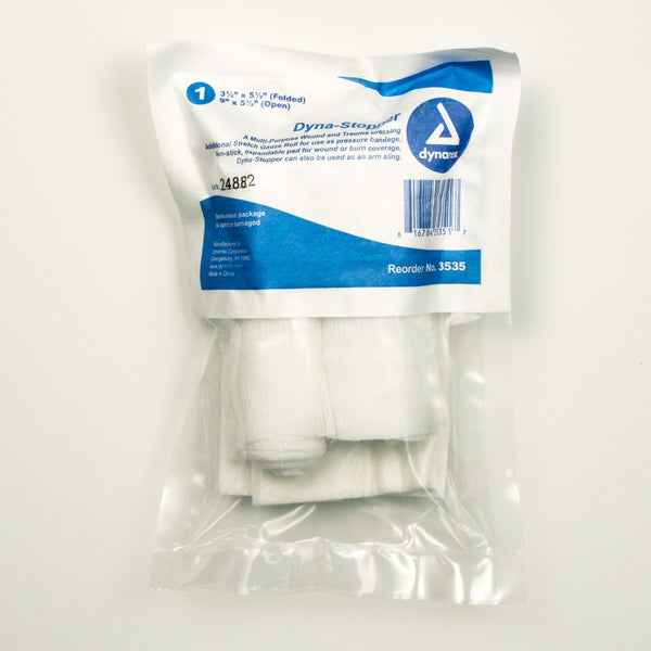 Blood Stopper Trauma Dressing - Sterile - 3 1/2" X 5 1/2" - 60/CS