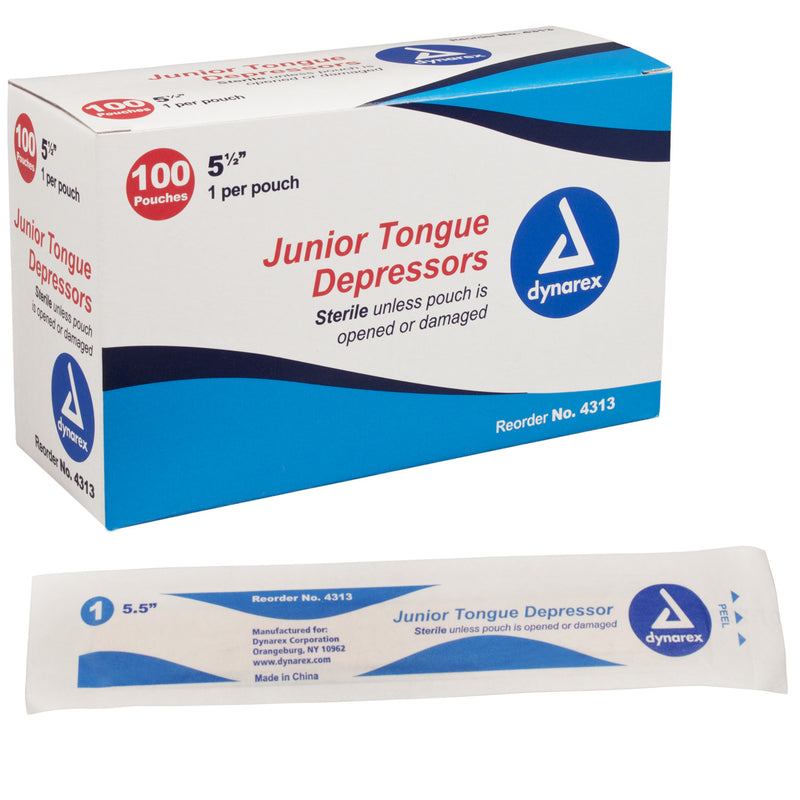 Tongue Depressors - Wood - Sterile  - Box of 100