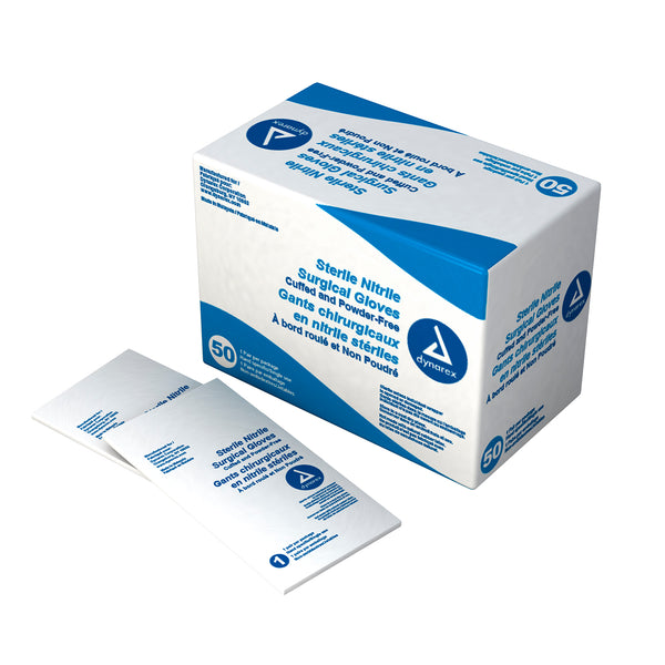 Sterile Nitrile Surgical Gloves - Box of 50