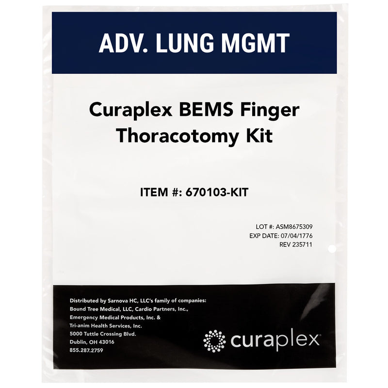BEMS Finger Thoracotomy, Pericardiocentesis, and Needle Decompression Kit