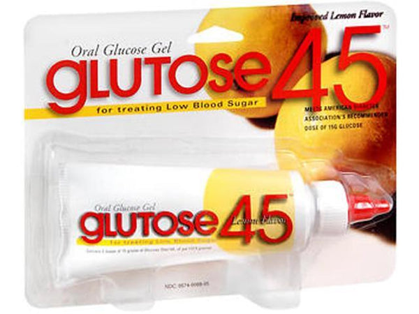 GLUTOSE 45 - Glucose Multiple Use Gel Tube 45G - Lemon Flavor