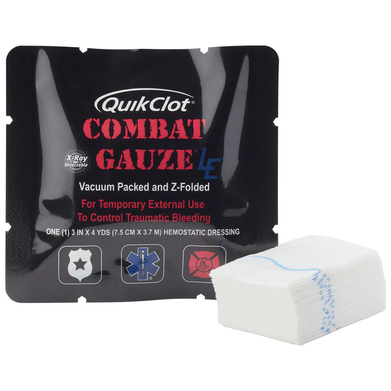 QuikClot Combat Hemostatic Gauze Roll - Black - 3in x 4yd