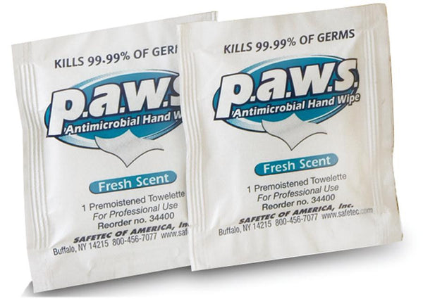 Paws Wipes - Sani Hands - Antimicrobial Wipes - Box of 100