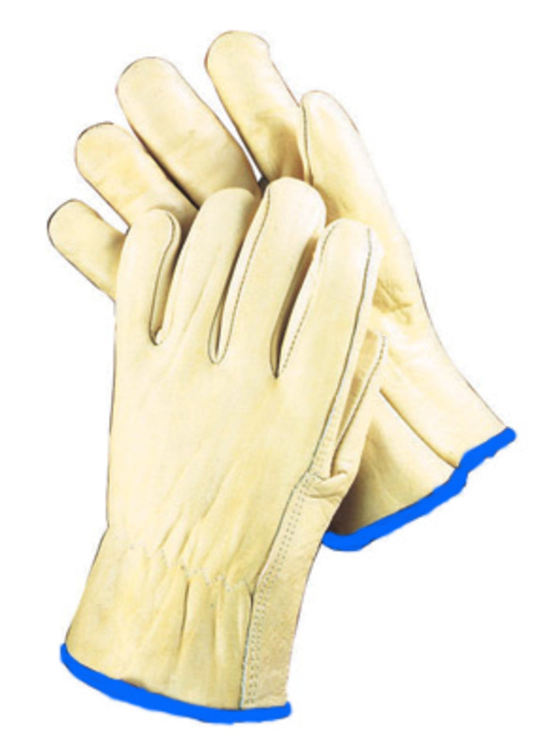 Natural Standard Grain Cowhide Unlined Drivers Gloves