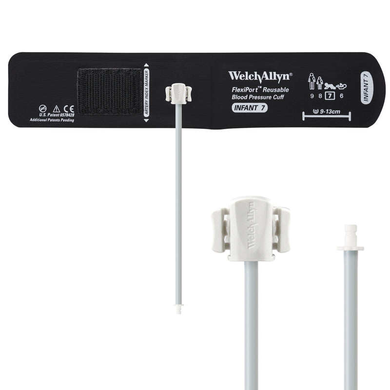 Welch Allyn FlexiPort Blood Pressure Cuff - Reusable - 1-Tube - Male Bayonet (