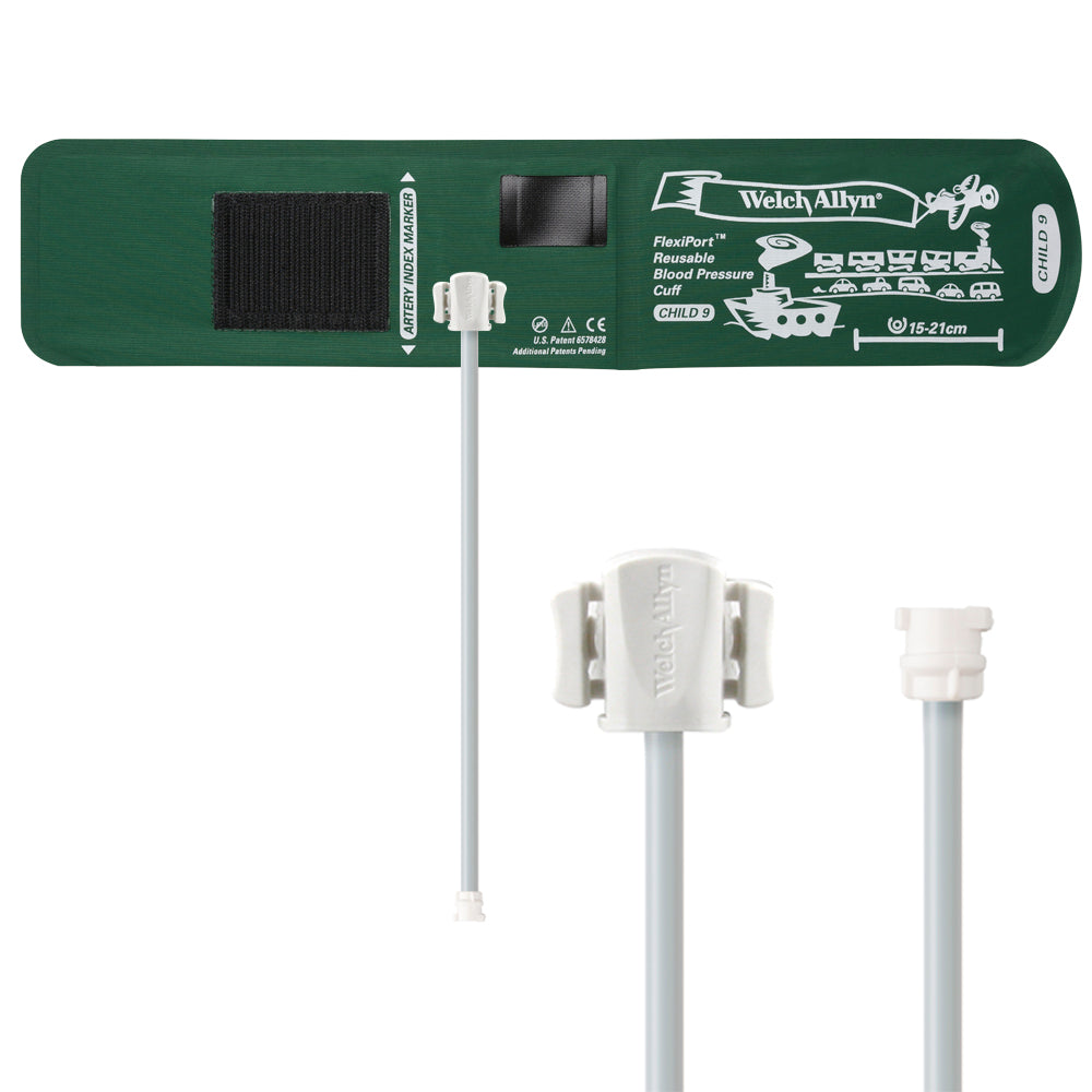 Welch Allyn FlexiPort Reusable Blood Pressure Cuffs with One-Tube Locking Type Connectors