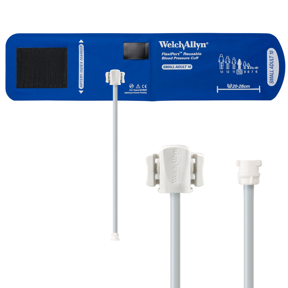 Welch Allyn FlexiPort Reusable Blood Pressure Cuffs with One-Tube Locking Type Connectors