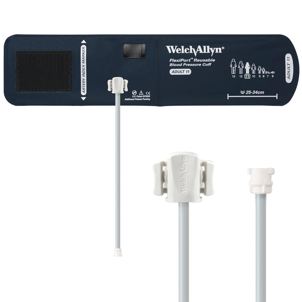 Welch Allyn FlexiPort Reusable Blood Pressure Cuffs with One-Tube Locking Type Connectors