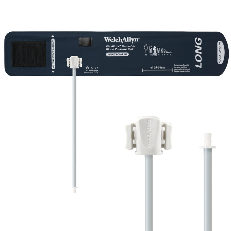 Welch Allyn FlexiPort Blood Pressure Cuff - Reusable - 1-Tube - Male Bayonet (