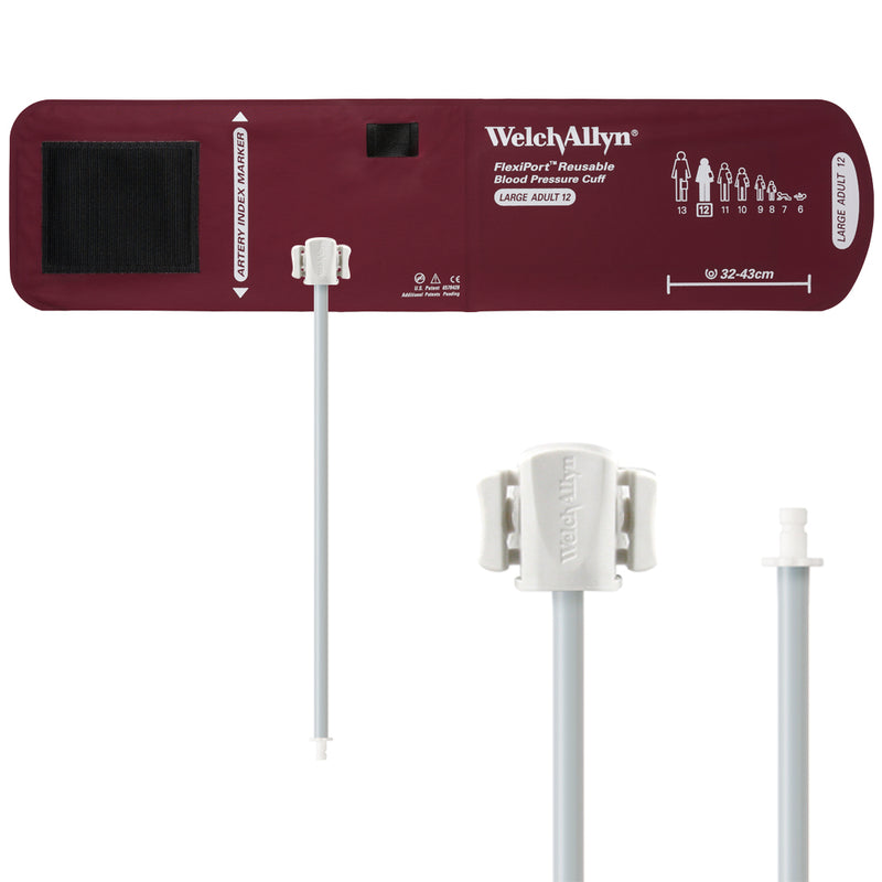 Welch Allyn FlexiPort Blood Pressure Cuff - Reusable - 1-Tube - Male Bayonet (
