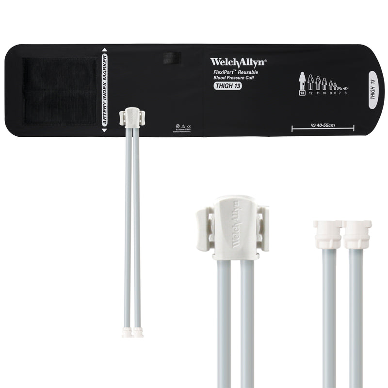 Welch Allyn FlexiPort Reusable Blood Pressure Cuffs with Two-Tube Locking Type Connectors