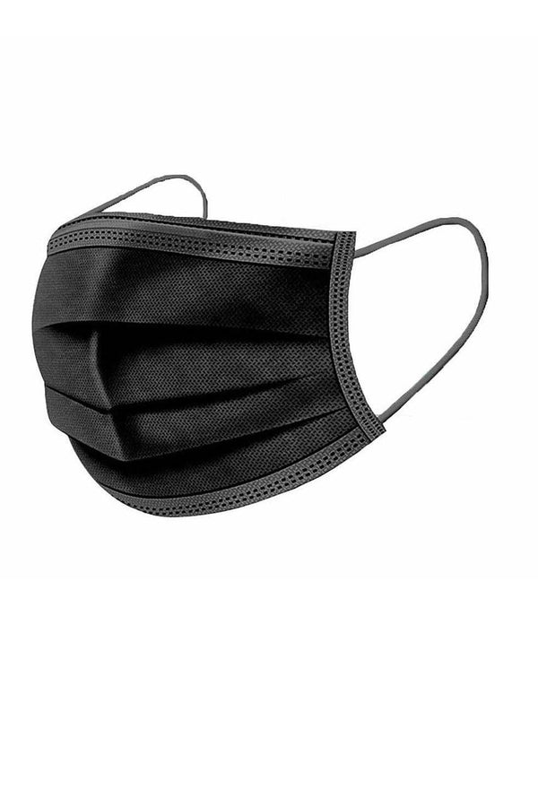 Black 3 Ply Mask - Pack of 100